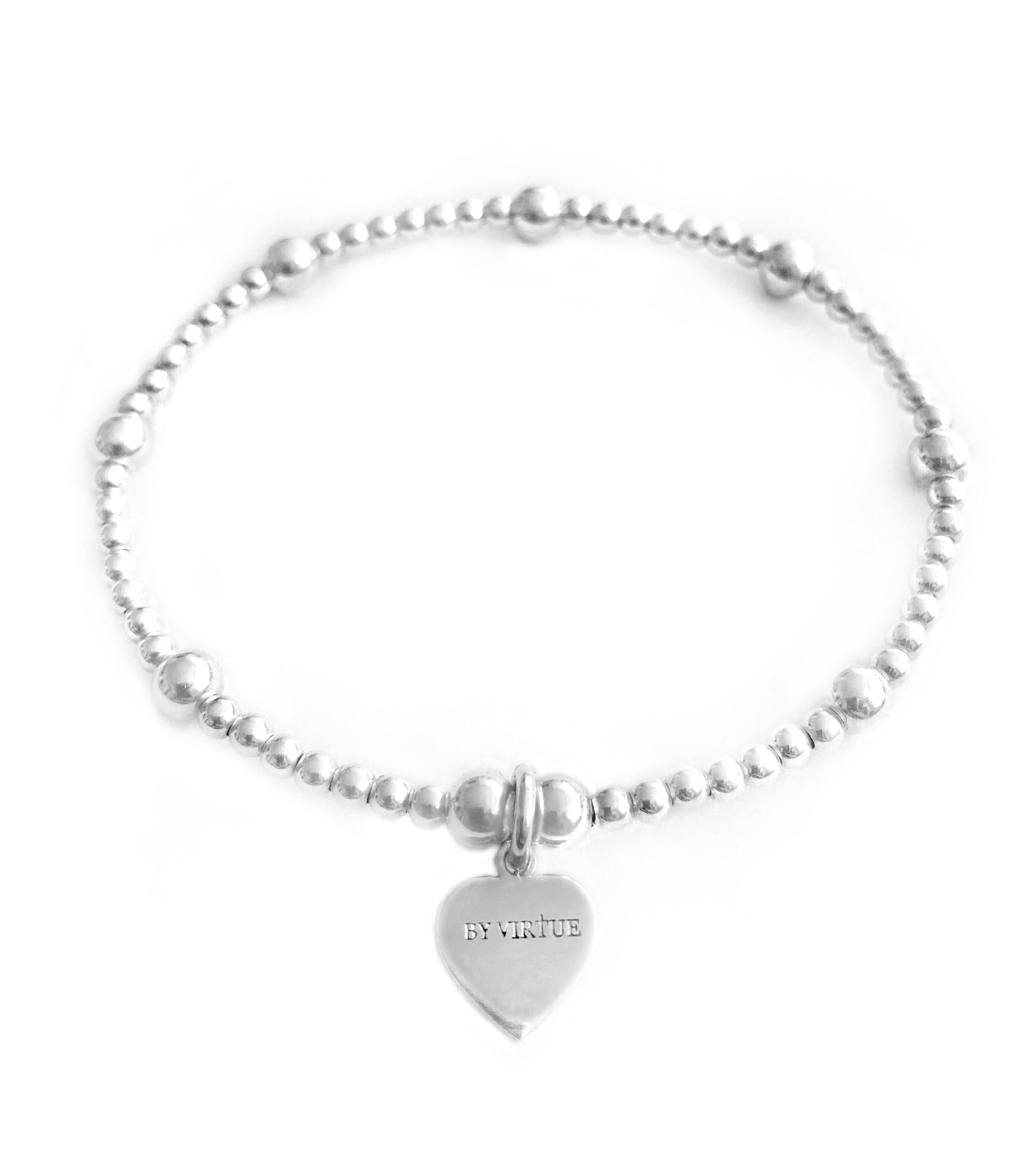 Beaded heart bracelet