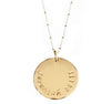 Gold & Silver Statement disc necklace