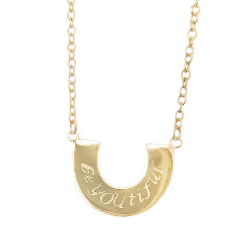 Gold Strength Necklace