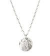 Silver rock necklace