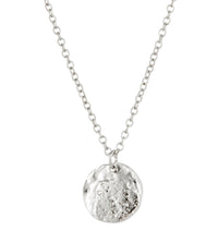 Silver rock necklace